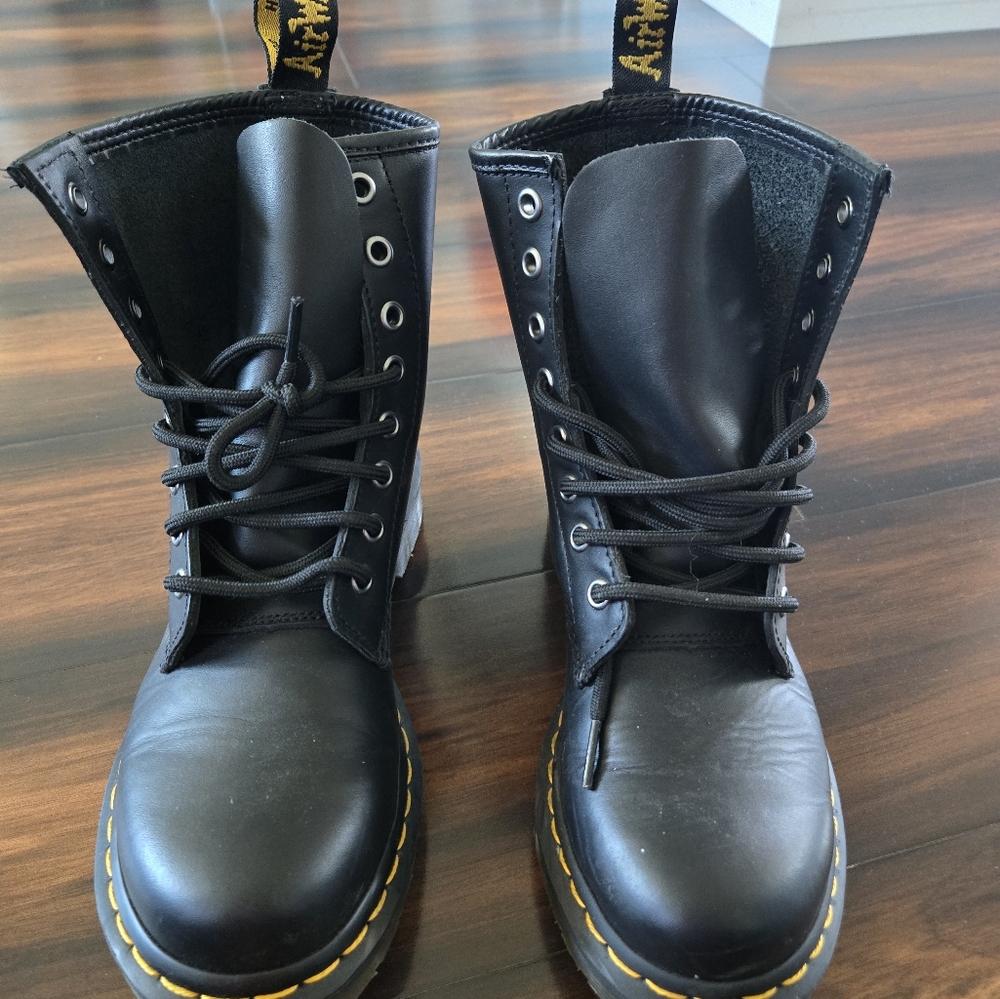 Dr. Martens Black Leather Boots